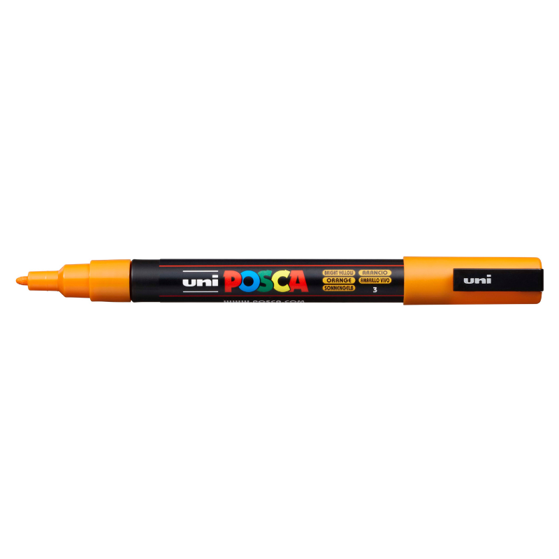 Posca PC-3M Fine Bullet Tip Paint Marker, Bright Yellow