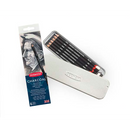 White Smoke Derwent Charcoal Pencils Tin 6 Pencils