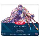 White Smoke Derwent Pencils Coloursoft Tin 24 Pencils