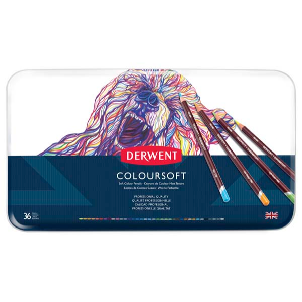 Derwent Pencils Coloursoft Tin 36