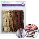 MultiCraft Jewellery Craft Cord: Suede Look-Assorted Leatherette, 18m, (6 Colours)