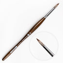 White Smoke Borciani Bonazzi Professional Artist Brush UNICO Series 800 SIZE 14 Mongoose Synthetic Short Handle Round Made in Italy Paint Brushes
