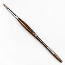 Dark Olive Green Borciani Bonazzi Professional Artist Brush UNICO Series 800 SIZE 14 Mongoose Synthetic Short Handle Round Made in Italy Paint Brushes