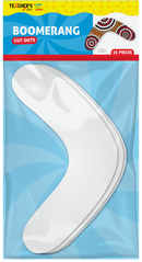 Teacher's Choice Boomerang Cut Outs 25 Pieces - White