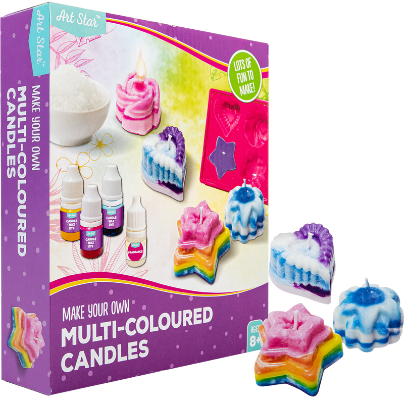 Art Star Make Your Own Candles Kit Multi-Coloured
