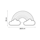 Gray Teachers Choice Paper Shapes Rainbow (10 Piece) Kids Paper Shapes