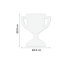 White Smoke Teachers Choice  Paper Shapes Trophy (15 Piece) Kids Paper Shapes