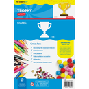 Dodger Blue Teachers Choice  Paper Shapes Trophy (15 Piece) Kids Paper Shapes
