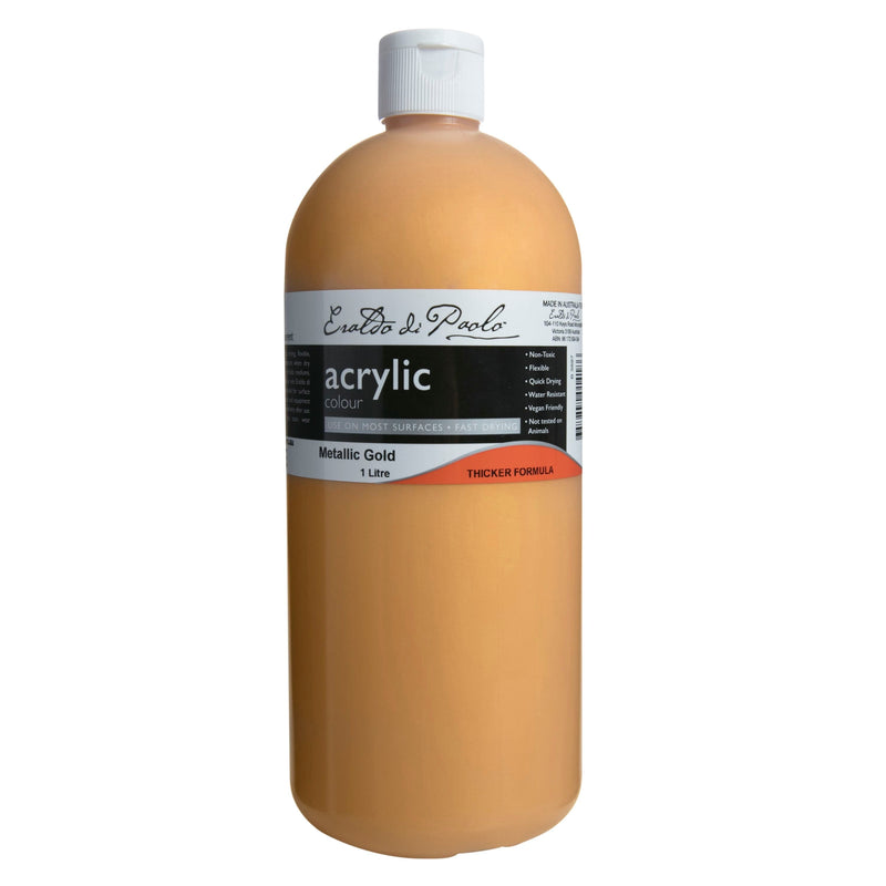 Eraldo di Paolo Acrylic Paint, Metallic Gold, 1L