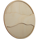 Tan Urban Crafter Round Plywood Panel for Resin Art 25 x 25x 0.6cm Woodcraft
