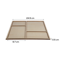 Tan Urban Crafter Square Plywood Panel for Resin Art 25 x 25 x 0.6cm Woodcraft