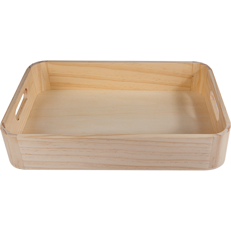 Tan Urban Crafter Plywood Curved Edge Tray 32.5 x 21.5 x 6cm Woodcraft