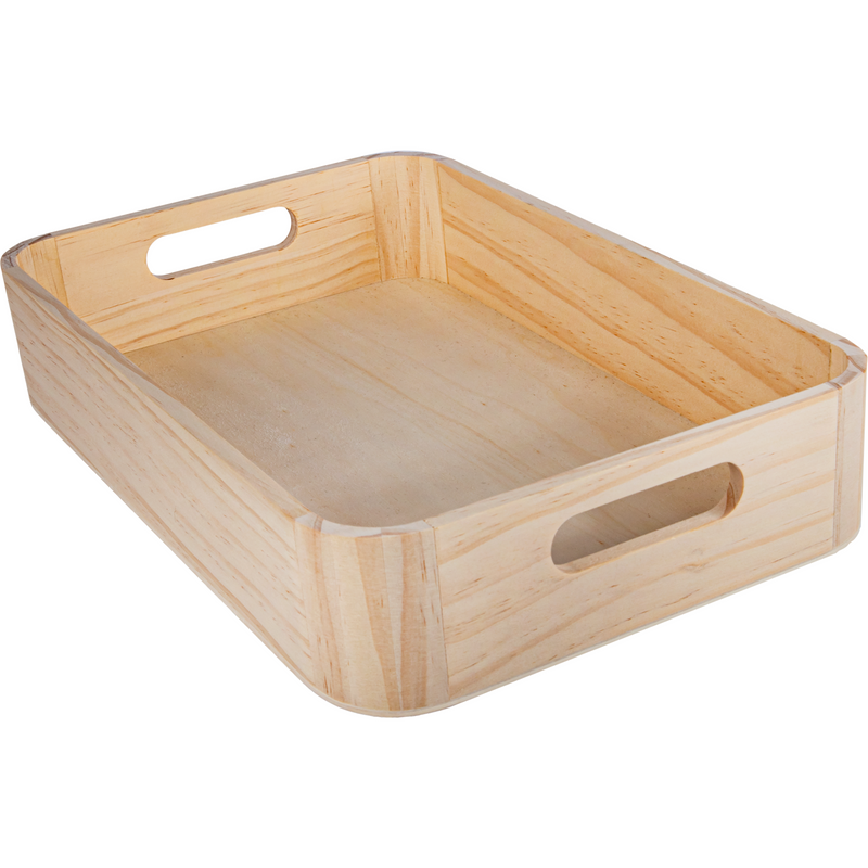 Tan Urban Crafter Plywood Curved Edge Tray 32.5 x 21.5 x 6cm Woodcraft