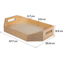 Rosy Brown Urban Crafter Tapered Sides Plywood Tray 37.5 x 26 x 6.7cm Woodcraft