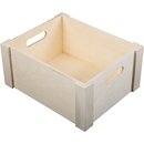 Gray Urban Crafter Plywood Full Panel Storage Crate 22 x 18 x 10cm Woodcraft
