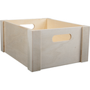Dark Gray Urban Crafter Plywood Full Panel Storage Crate 22 x 18 x 10cm Woodcraft