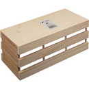 Rosy Brown Urban Crafter Plywood Storage Crate with Three Compartments 25.7 x 9.7 x 10.8cm Woodcraft