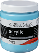 Light Steel Blue Eraldo di Paolo Acrylic Paint Pastel Blueberry 500mL Acrylic Paints