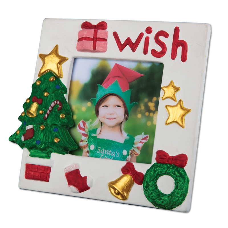 Art Star Christmas Paint Your Own Ceramic Photo Frame Kit