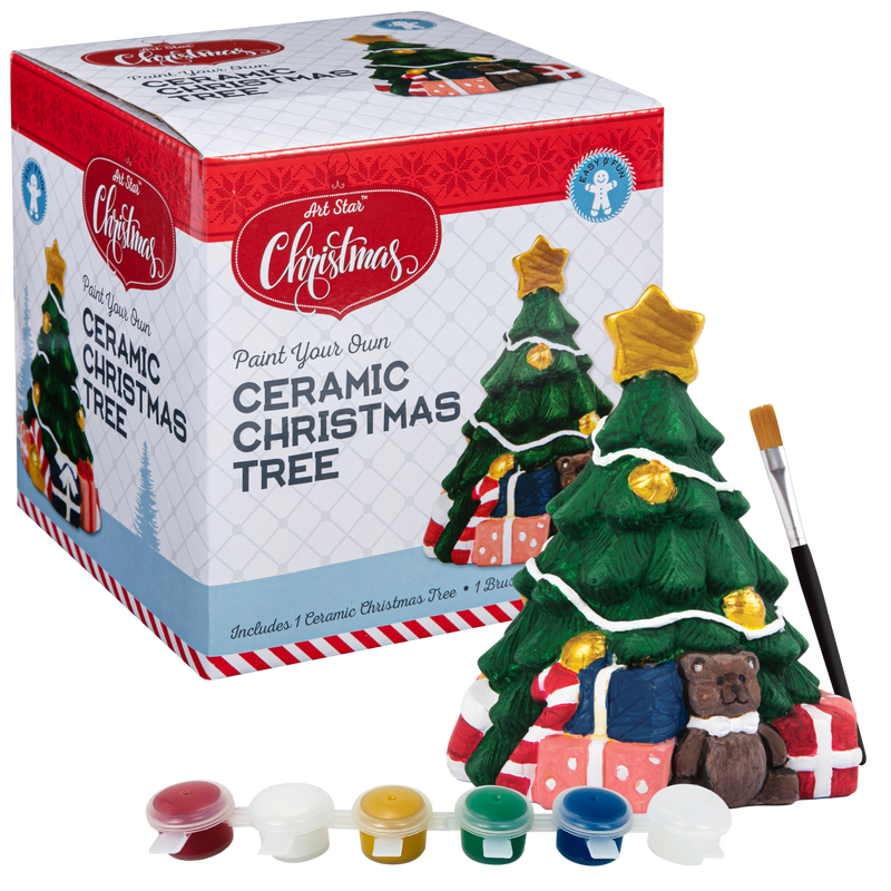 Art Star Christmas Paint Your Own Ceramic Tree Decoration Kit