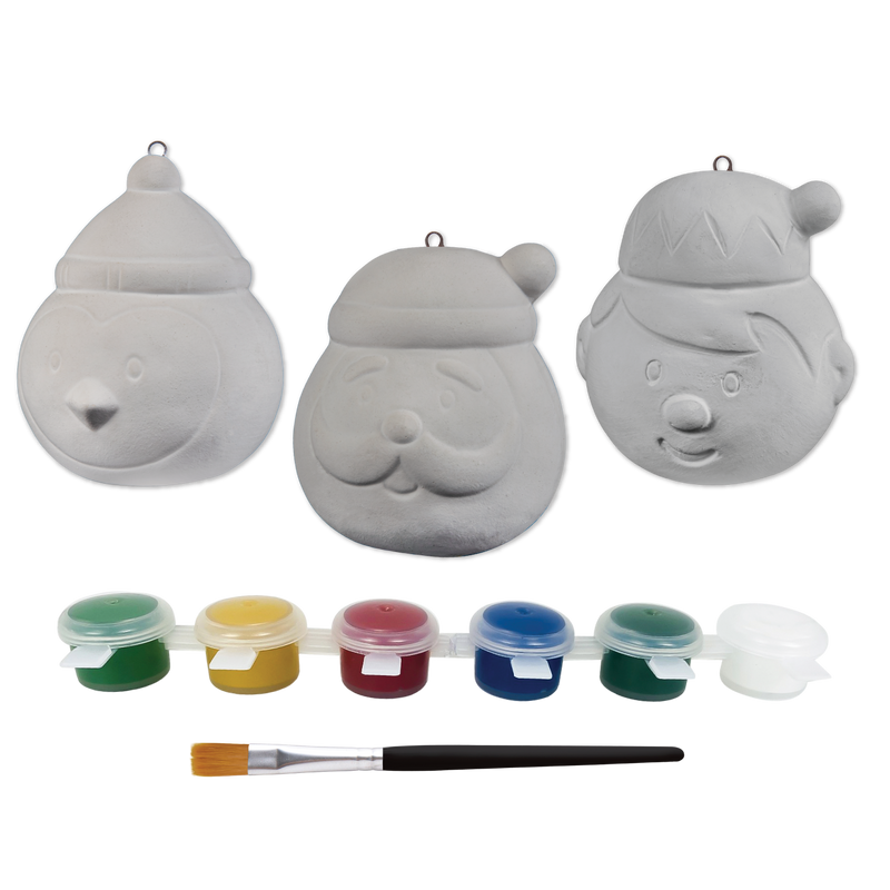 Art Star Christmas Paint Your Own Ceramic Character Ornament Kit