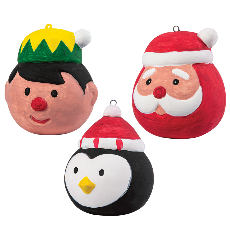 Art Star Christmas Paint Your Own Ceramic Character Ornament Kit