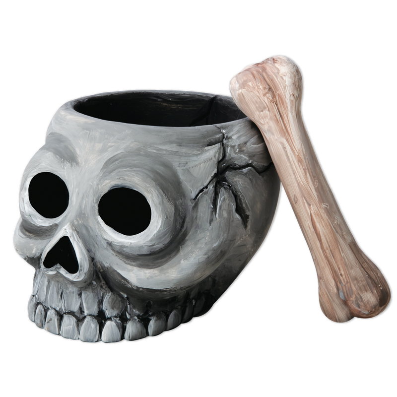 Art Star Halloween Paint Your Own Ceramic Skull and Bone Cruicible (11.1 x 13.5 x 9.2cm)