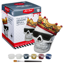 Art Star Halloween Paint Your Own Ceramic Skull with Crown Decoration (15.2 x 11.2 x 12.1cm)