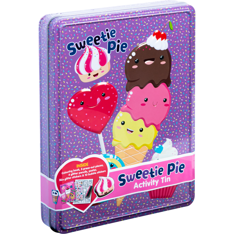 Slate Blue Happy Tin - Sweetie Pie Kids Activities