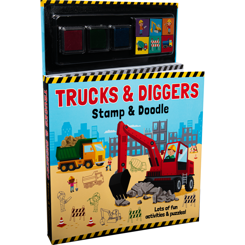 Stamp & Doodle - Trucks & Diggers