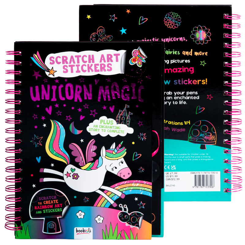 Unicorn Magic Scratch Art in racks