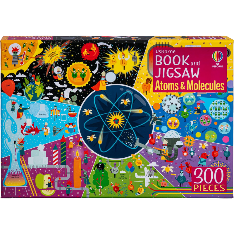 Usborne Book and Jigsaw Atoms & Molecules