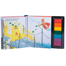 Dark Slate Gray Usborne Fingerprinting Activity Book with Colourful Ink Pads – Superheroes Kids Activities