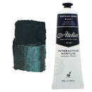 White Smoke Atelier Interactive Artists Acrylic Paint,  Blue Black (Indigo) S1 80ml Acrylic Paints