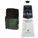 White Smoke Atelier Interactive Artists Acrylic Paint,  Green Black S1 80ml Acrylic Paints