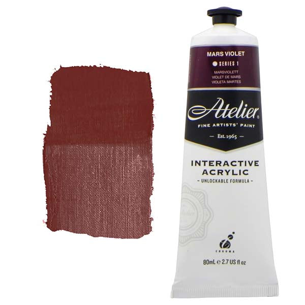 Atelier Interactive Artists Acrylic Paint,  Mars Violet S1 80ml