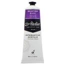 White Smoke Atelier Interactive Artists Acrylic Paint,  Brilliant Violet S2 80ml Acrylic Paints