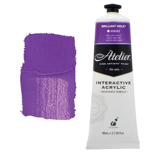 Atelier Interactive Artists Acrylic Paint,  Brilliant Violet S2 80ml