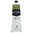 White Smoke Atelier Interactive Artists Acrylic Paint,  Green Gold S2 80ml Acrylic Paints