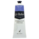 White Smoke Atelier Interactive Artists Acrylic Paint,  Pacific Blue S2 80ml Acrylic Paints