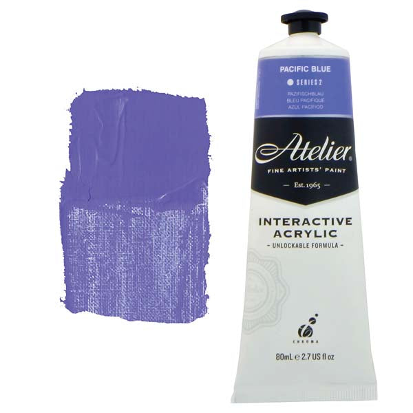 Atelier Interactive Artists Acrylic Paint,  Pacific Blue S2 80ml