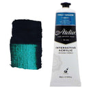 White Smoke Atelier Interactive Artists Acrylic Paint,  Pthalo Turquoise S2 80ml Acrylic Paints