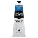 White Smoke Atelier Interactive Artists Acrylic Paint,  Pthalo Turquoise S2 80ml Acrylic Paints