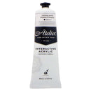 White Smoke Atelier Interactive Artists Acrylic Paint,  Tinting White (Pearl Titanium) S2 80ml Acrylic Paints