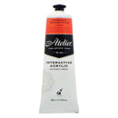 White Smoke Atelier Interactive Artists Acrylic Paint,  Trans Perinone Orange S2 80ml Acrylic Paints