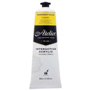 White Smoke Atelier Interactive Artists Acrylic Paint,  Trans Yellow S2 80ml Acrylic Paints