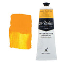 White Smoke Atelier Interactive Artists Acrylic Paint,  Arylamide Yellow Deep S3 80ml Acrylic Paints