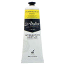 White Smoke Atelier Interactive Artists Acrylic Paint,  Arylamide Yellow Light S3 80ml Acrylic Paints