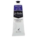 White Smoke Atelier Interactive Artists Acrylic Paint,  Diox Purple S3 80ml Acrylic Paints