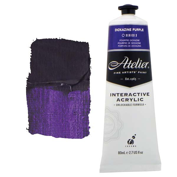 Atelier Interactive Artists Acrylic Paint,  Diox Purple S3 80ml